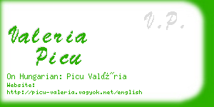 valeria picu business card